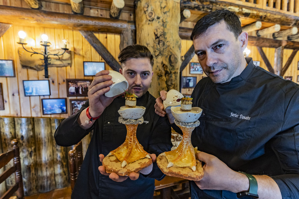 Montaje de la tapa ganadora en el Concurso Nacional de Madrid Fusión - Foto: Rueda Villaverde